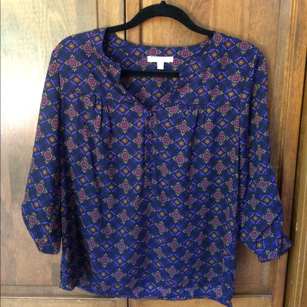 Skies Are Blue Women's Blouse Small Petite